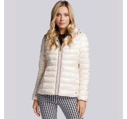Quilted jacket with decorative jacquard stripe, off white, 93-9N-101-0-3XL, Photo 1