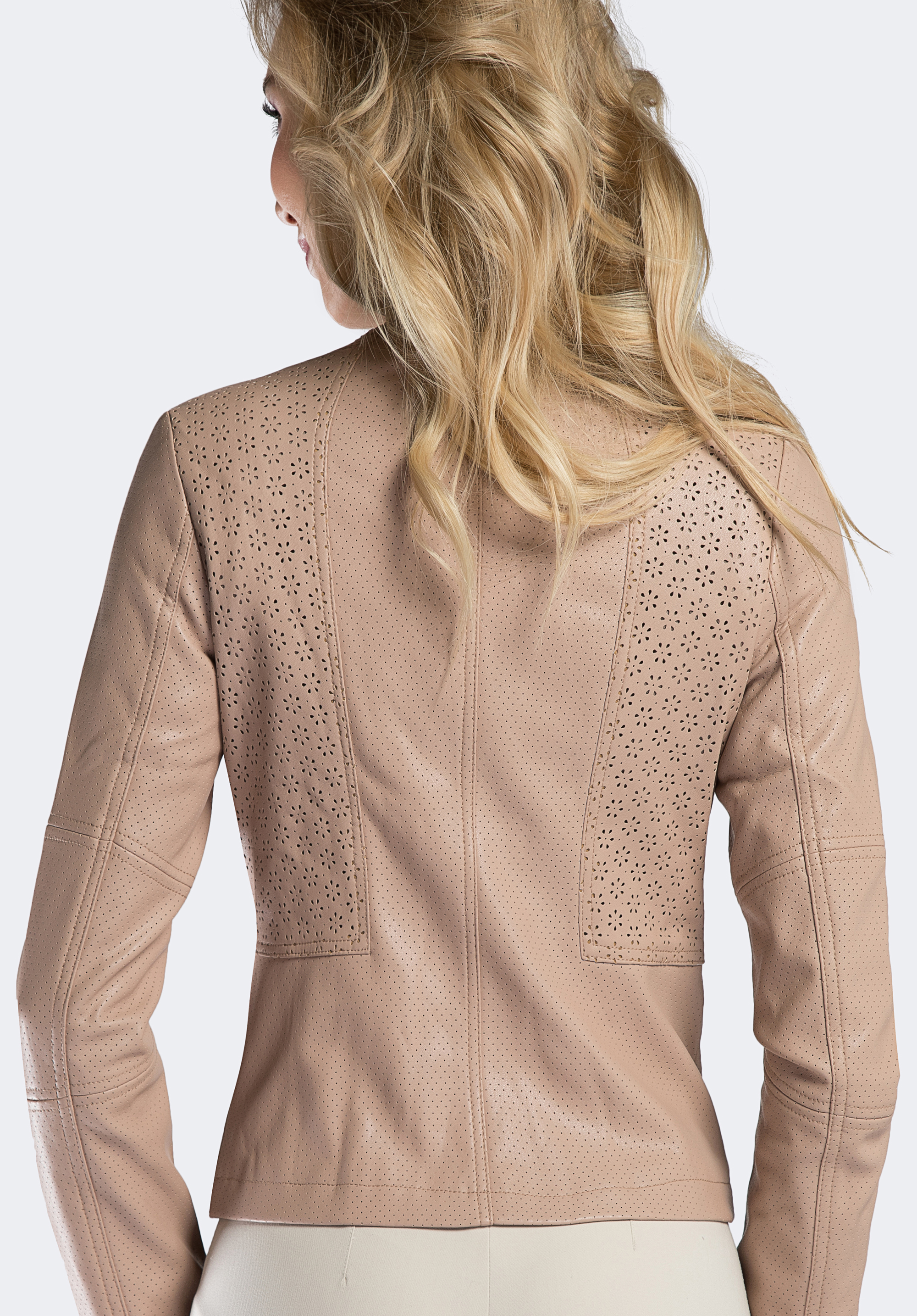 Women's jacket, beige, 90-9P-101-P-XS, Photo 1
