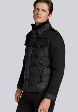 Men's jacket, black, 85-9D-351-1-M, Photo 1