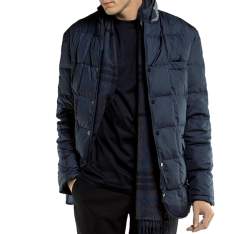 Men's jacket, navy blue, 85-9D-352-7-S, Photo 1