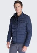 Men's jacket, navy blue, 87-9N-450-1-S, Photo 1