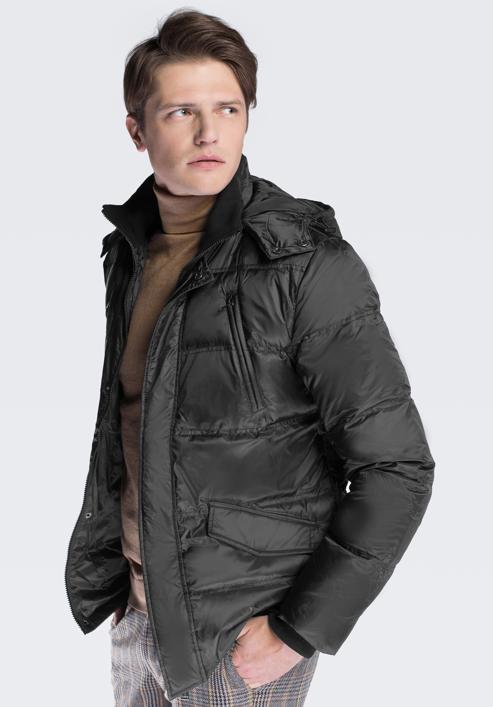 Men's jacket, black, 87-9D-452-8-3XL, Photo 2