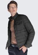 Men's jacket, black, 87-9N-450-1-S, Photo 2