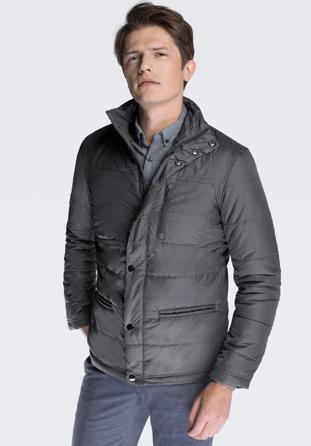 Men's jacket, grey, 87-9N-451-8-L, Photo 1