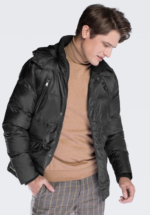 Men's jacket, black, 87-9D-452-8-3XL, Photo 3