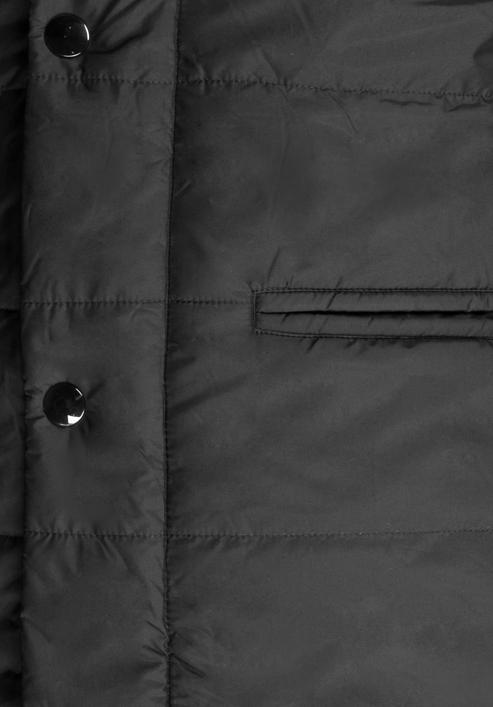 Men's jacket, black, 87-9N-451-8-M, Photo 5