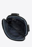 Men's faux leather messenger bag with pockets, black-silver, 98-4P-506-1, Photo 3