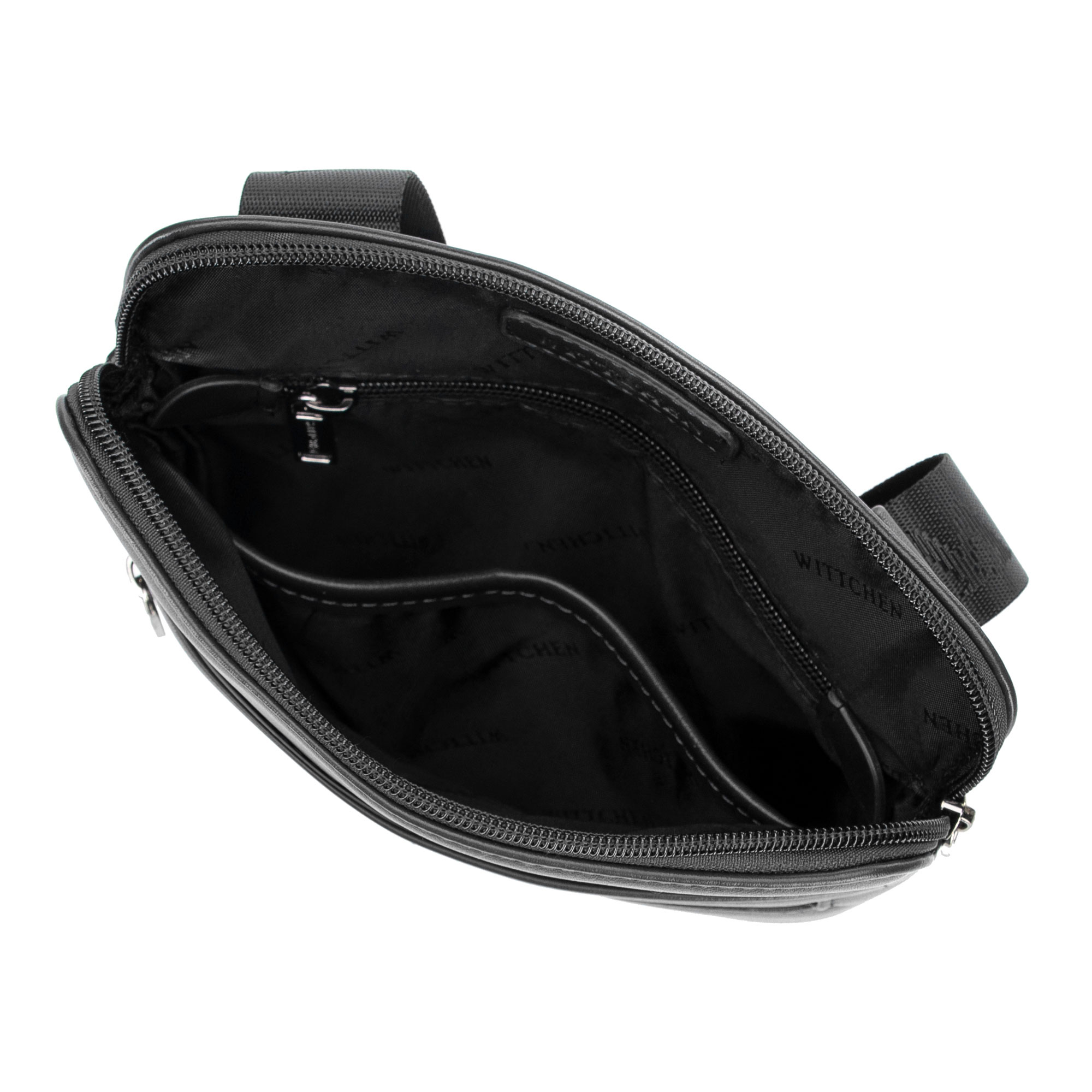 Pánska kožená crossbody taška čierna 100-4P-908-1, Vyberte variant čierna