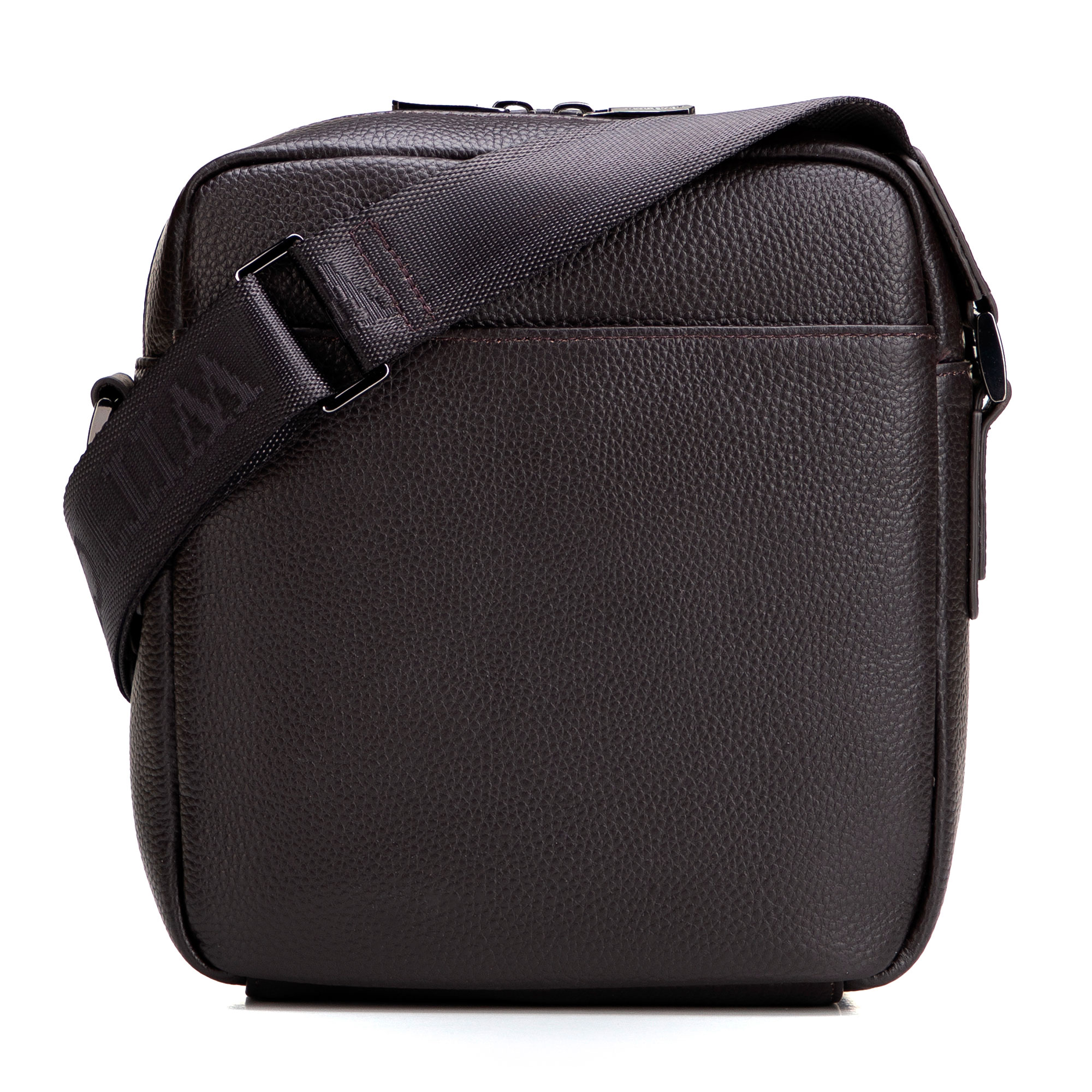 Pánska kožená crossbody taška so zrnitou textúrou hnedá 29-4U-307-4, Vyberte variant hnedá