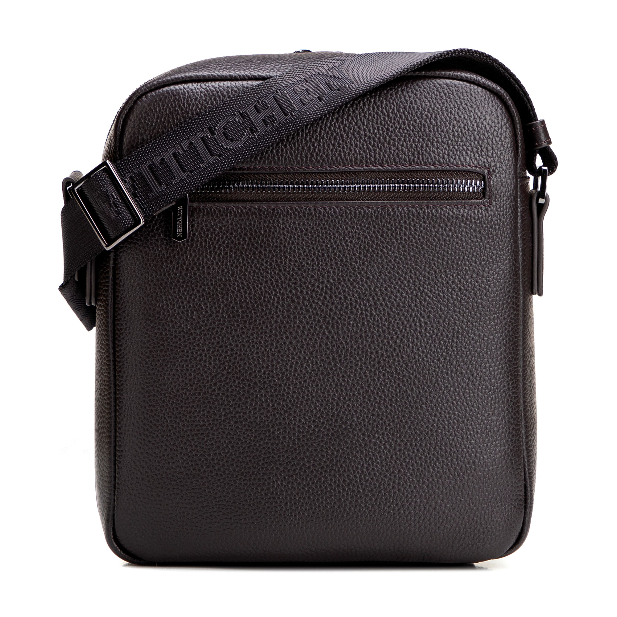 Pánska kožená crossbody taška so zrnitou textúrou hnedá 29-4U-309-4, Vyberte variant hnedá