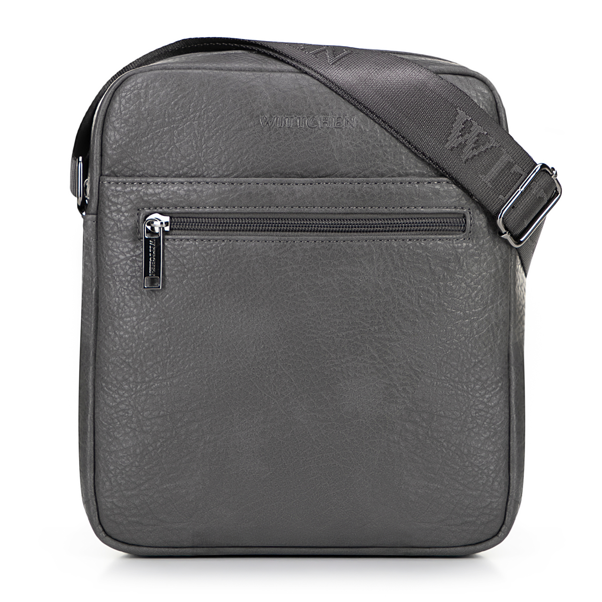 Pánska crossbody taška z ekologickej kože sivá 100-4P-914-8, Vyberte variant šedá