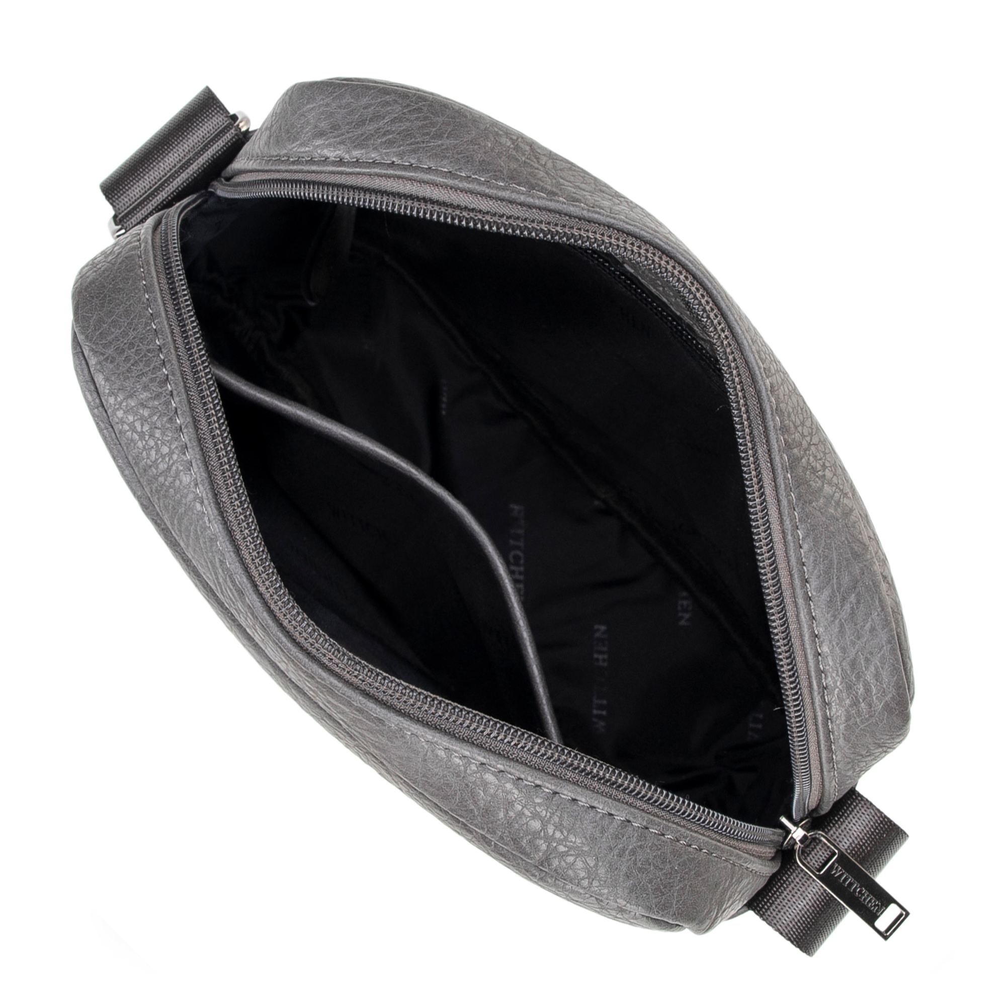 Pánska crossbody taška z ekologickej kože sivá 100-4P-914-8, Vyberte variant šedá