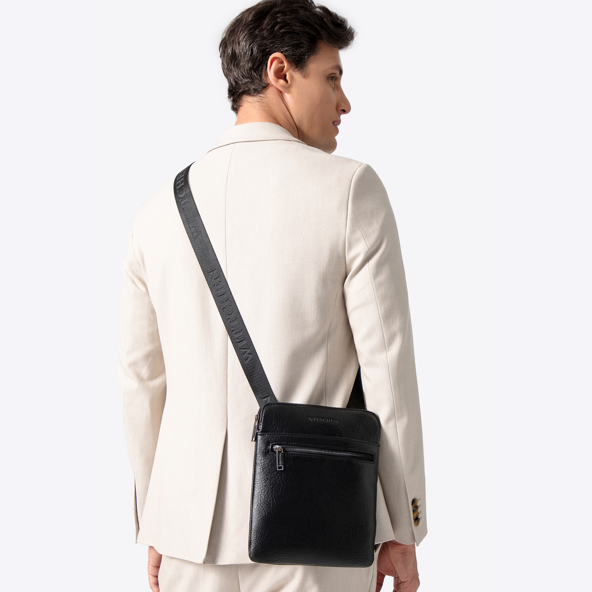 Pánska crossbody taška z ekologickej kože čierna 100-4P-912-1, Vyberte variant čierna