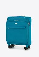 Mała walizka miękka jednokolorowa, turkusowy, 56-3S-651-1, Zdjęcie 4