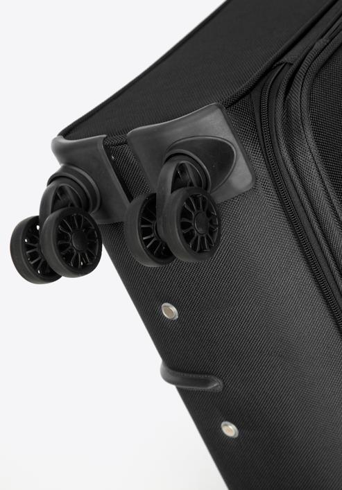Medium-sized soft shell suitcase, black, 56-3S-652-9, Photo 6
