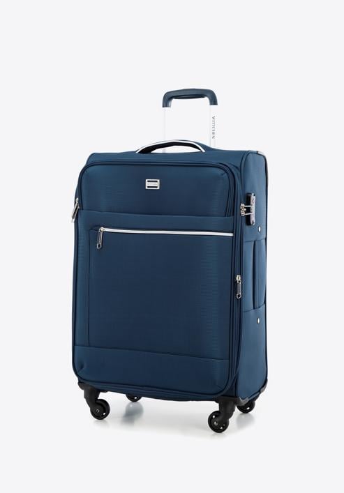 Small soft shell suitcase, navy blue, 56-3S-851-10, Photo 4
