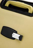 Mała walizka miękka z błyszczącym suwakiem z przodu, beżowy, 56-3S-851-90, Zdjęcie 9