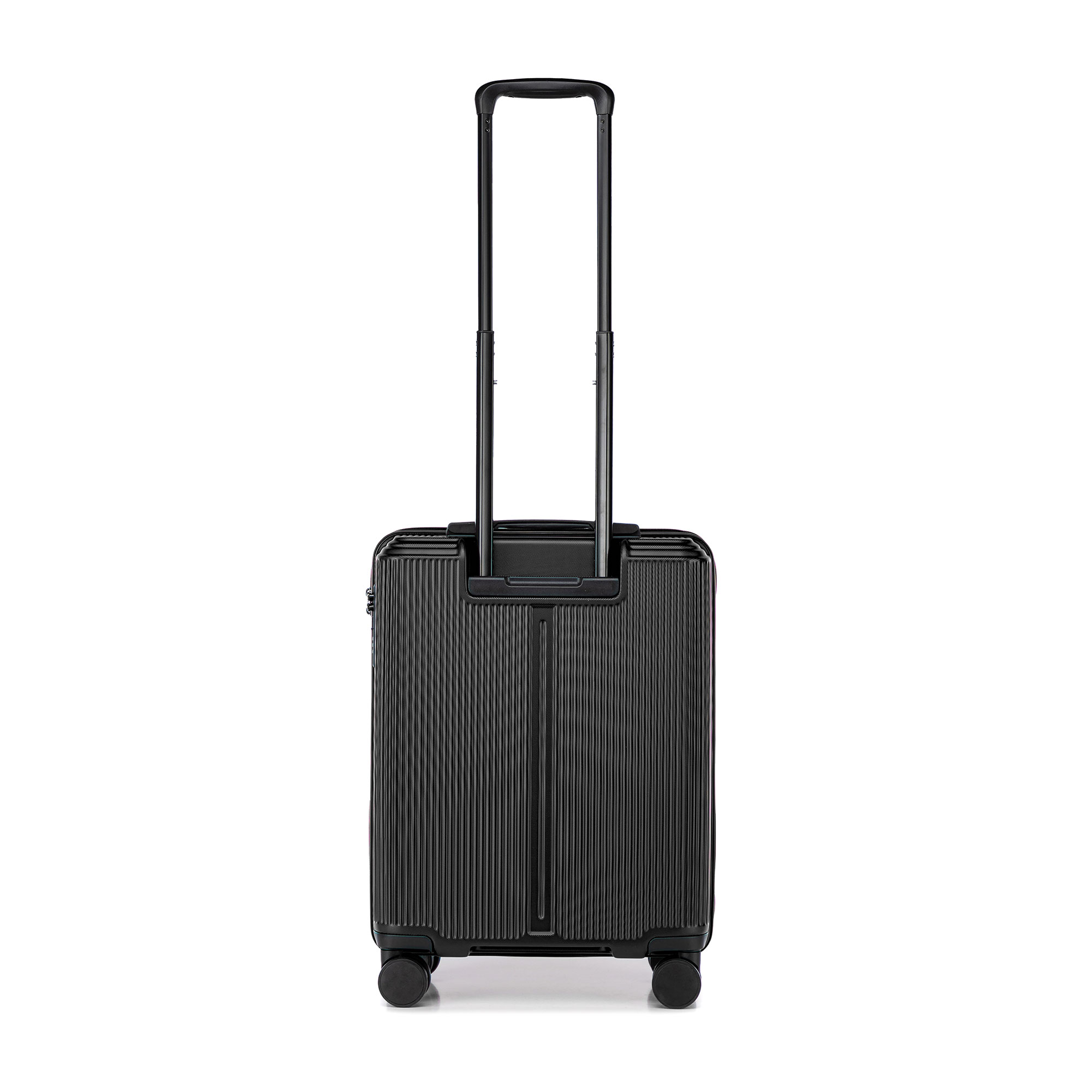 Malý ABS kufor s jemnými pruhmi, čierny 56-3A-601-10, Vyberte variant čierna