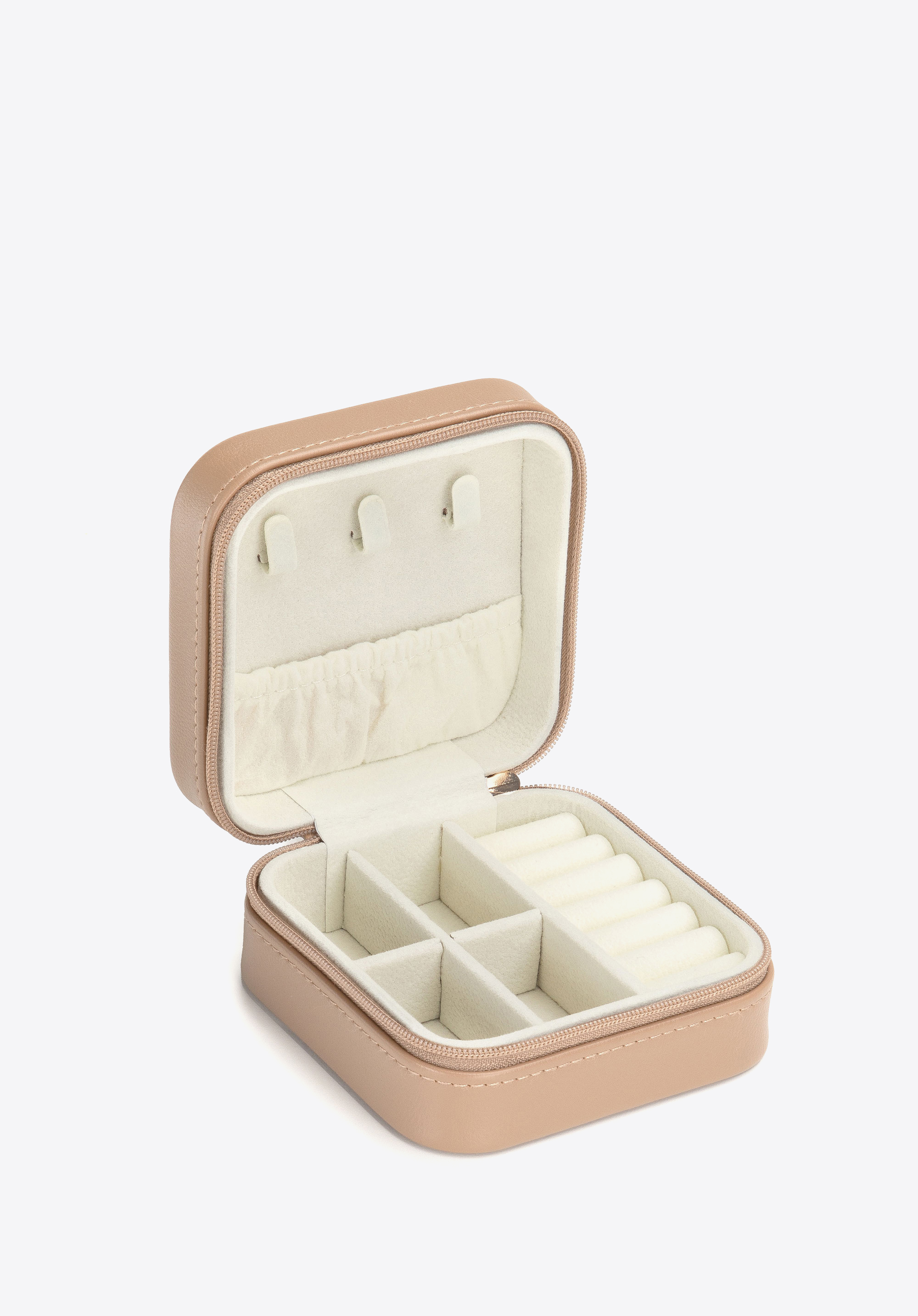 Small jewellery case, light beige, 104-2Y-504-9, Photo 1