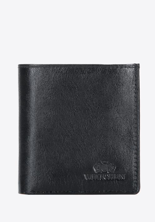 Mały skórzany portfel damski, czarny, 21-1-065-L30, Zdjęcie 1