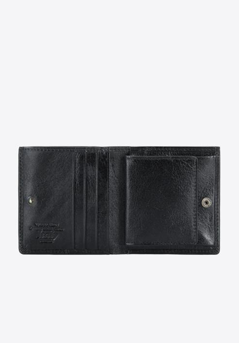 Mały skórzany portfel damski, czarny, 21-1-065-L30, Zdjęcie 2