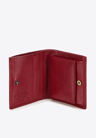 Mały skórzany portfel damski, bordowy, 21-1-065-L30, Zdjęcie 1