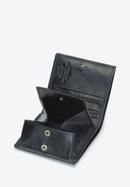 Mały skórzany portfel damski, czarny, 21-1-065-L10, Zdjęcie 4