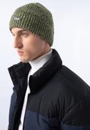 Men's ribbed winter hat, green-white, 97-HF-009-Z, Photo 15
