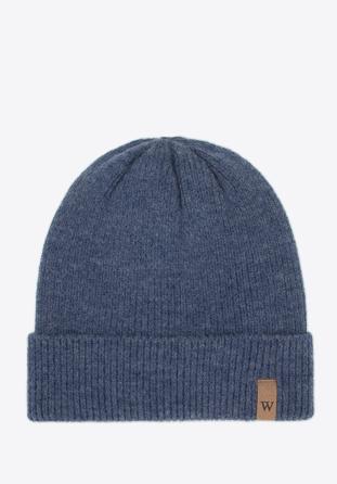 Men's classic winter hat, dark blue, 95-HF-007-7M, Photo 1