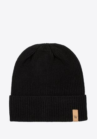 Men's classic winter hat, black, 97-HF-020-1, Photo 1