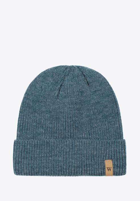 Men's classic winter hat, dark blue, 97-HF-020-7, Photo 1