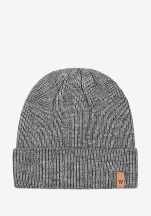 Men's classic winter hat, grey, 97-HF-020-8, Photo 1