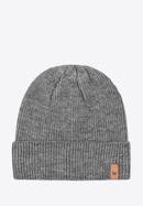 Men's classic winter hat, grey, 97-HF-020-1, Photo 1