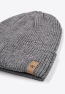 Men's classic winter hat, grey, 97-HF-020-1, Photo 2