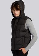 Men's quilted hooded gilet, black, 93-9D-450-8-M, Photo 4