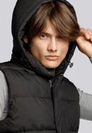 Men's quilted hooded gilet, black, 93-9D-450-8-2XL, Photo 7