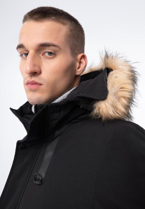 Men's padded jacket, black, 97-9D-950-1-2XL, Photo 6
