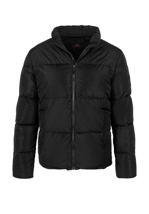 Męska kurtka pikowana prosta, czarny, 97-9D-951-1-XL, Zdjęcie 30