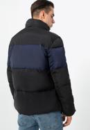 Men's padded jacket, black-navy blue, 97-9D-951-1-M, Photo 4