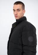 Męska kurtka pikowana prosta, czarny, 97-9D-951-NZ-M, Zdjęcie 5