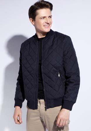 Men's jacket, navy blue, 90-9N-450-7-S, Photo 1