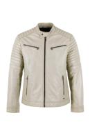 Men's leather jacket, beige grey, 97-09-252-8-M, Photo 30