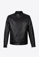 Men's faux leather racer jacket, black, 97-9P-153-1-M, Photo 30