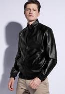 Men's faux leather jacket, black, 96-9P-152-N-XL, Photo 3