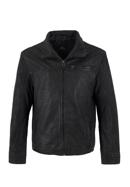 Men's soft leather jacket, black, 97-09-254-4-S, Photo 30