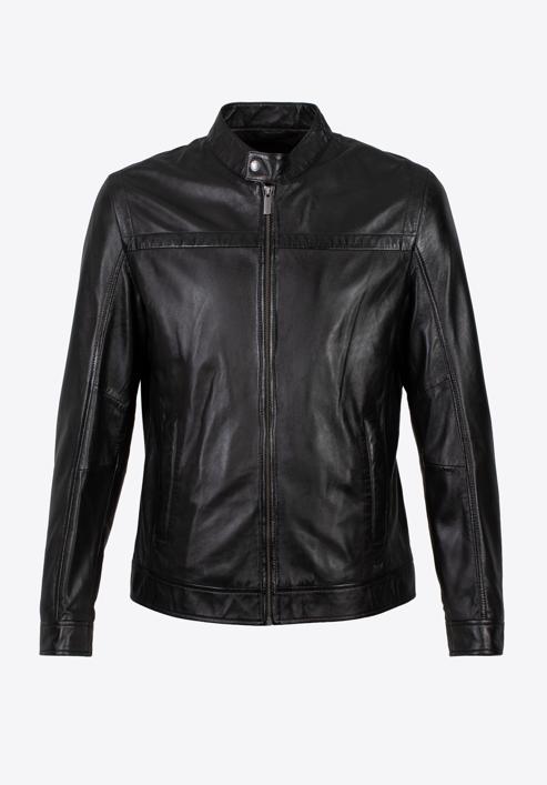 Men's leather jacket, black, 97-09-854-1-M, Photo 30