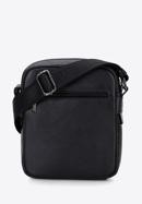 Men's small leather messenger bag, black-navy blue, 96-4U-805-7, Photo 2