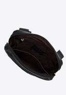 Men's leather messenger bag with a front zip pocket, black, 98-4U-902-1, Photo 3