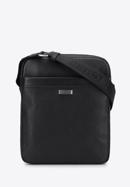 Men's leather messenger bag, black, 96-4U-806-4, Photo 1
