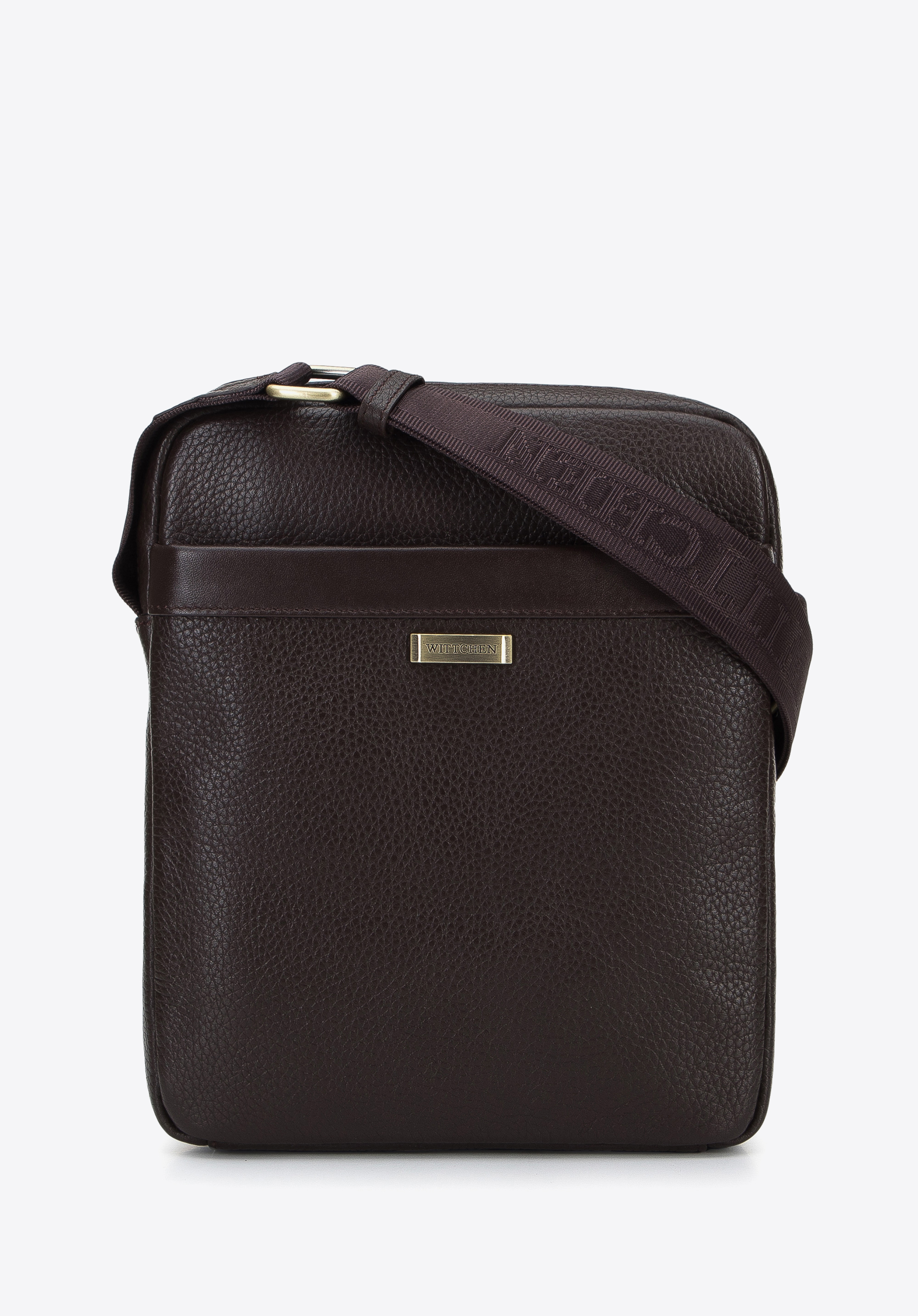 Men's pebbled clearance messenger bag